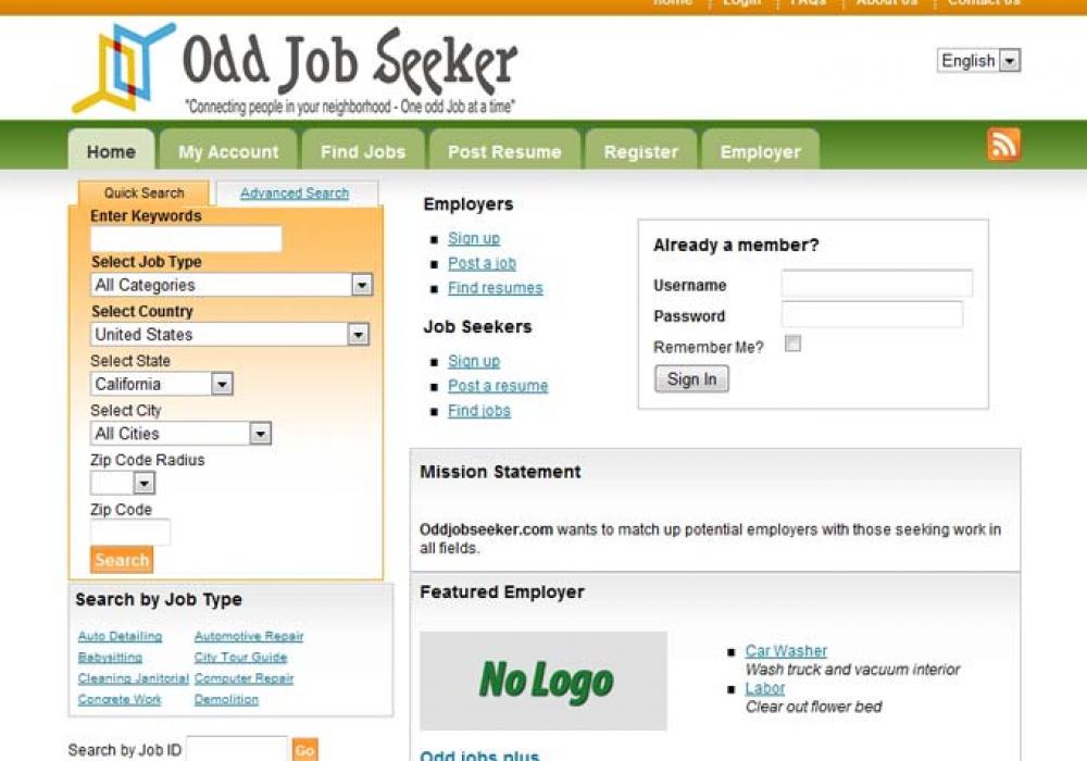 Odd Job Seeker